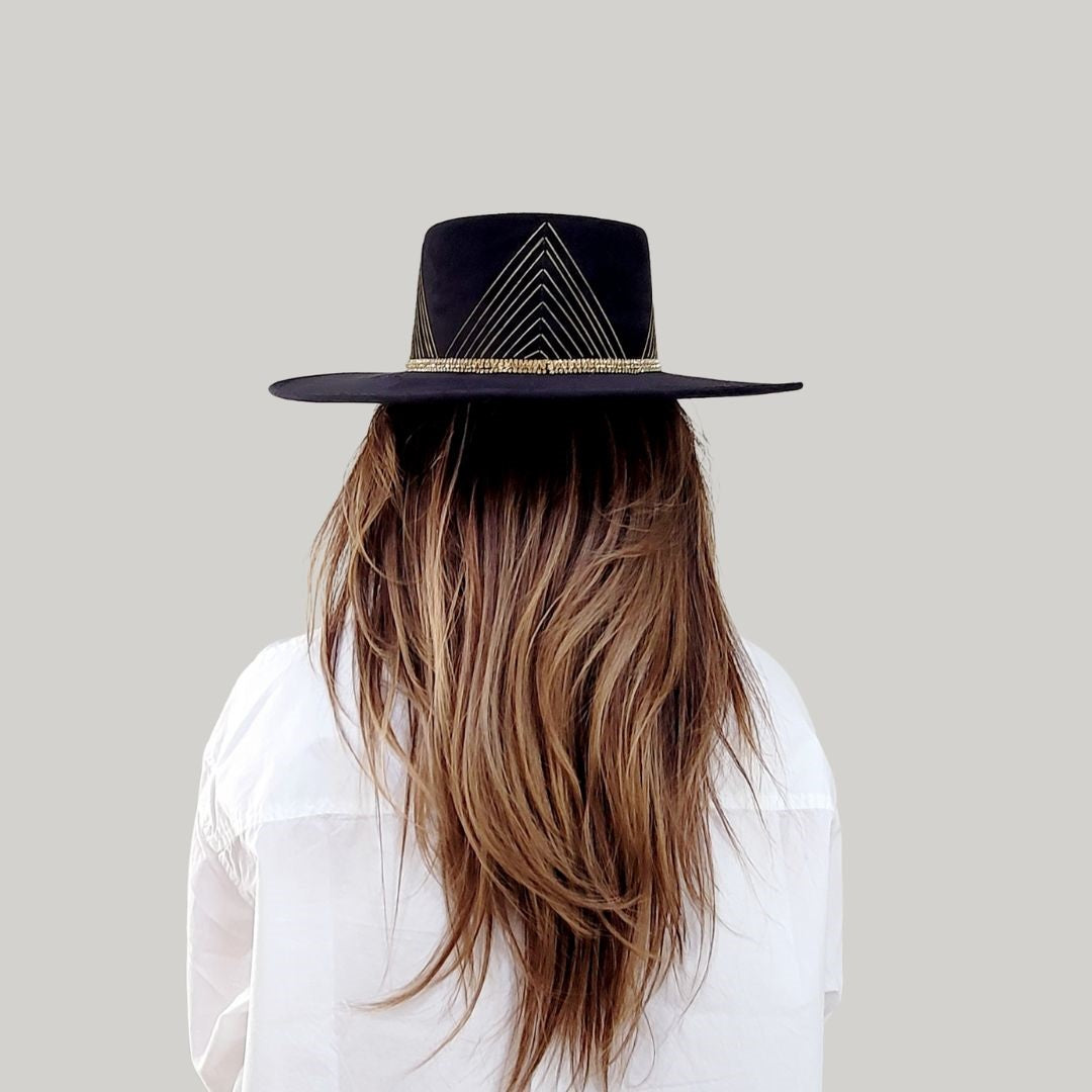 Sanem Telescope Crown Hat - Black