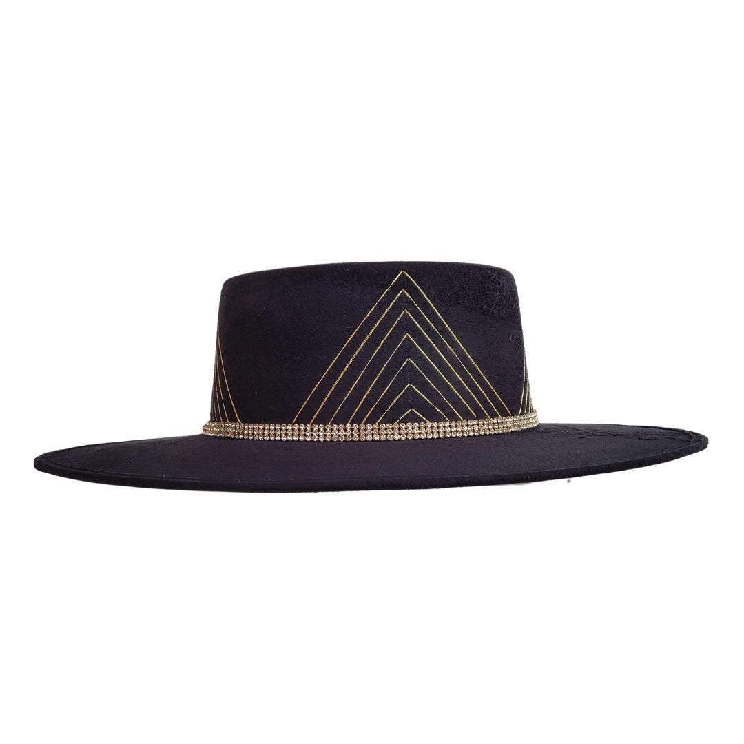 Sanem Telescope Crown Hat - Black