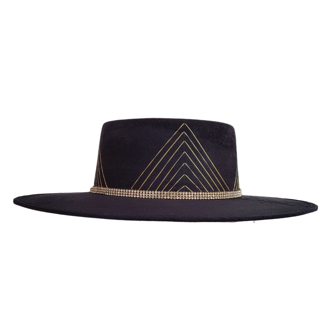 Sanem Telescope Crown Hat - Black