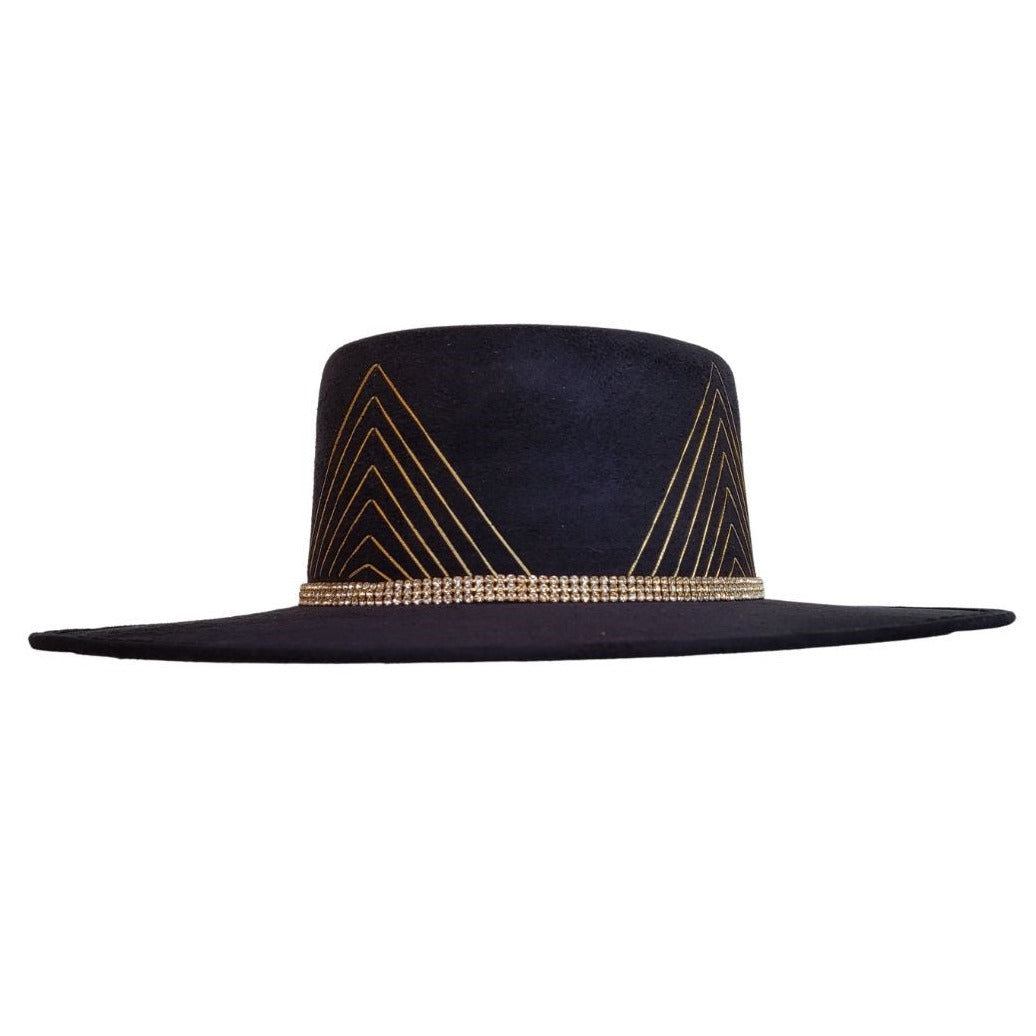 Sanem Telescope Crown Hat - Black
