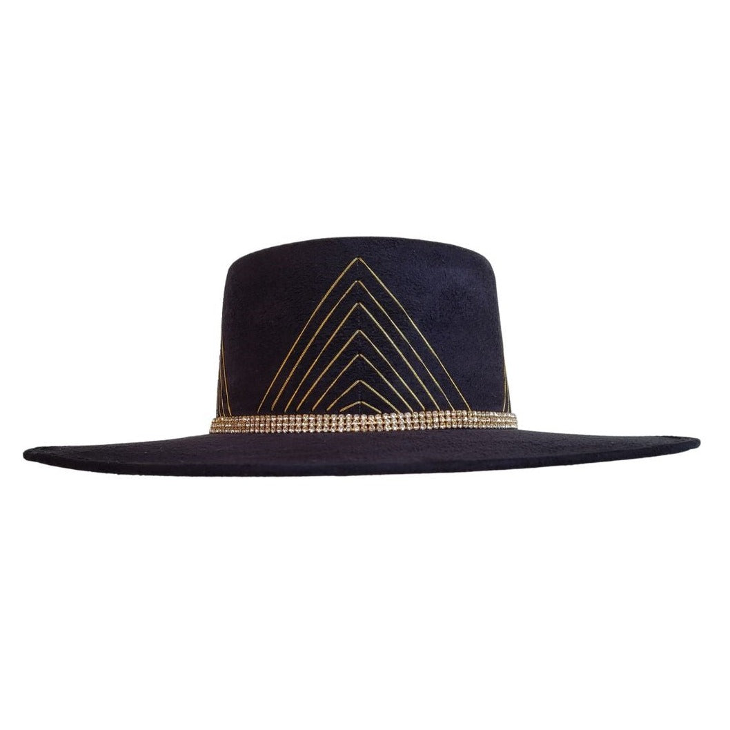 Sanem Telescope Crown Hat - Black