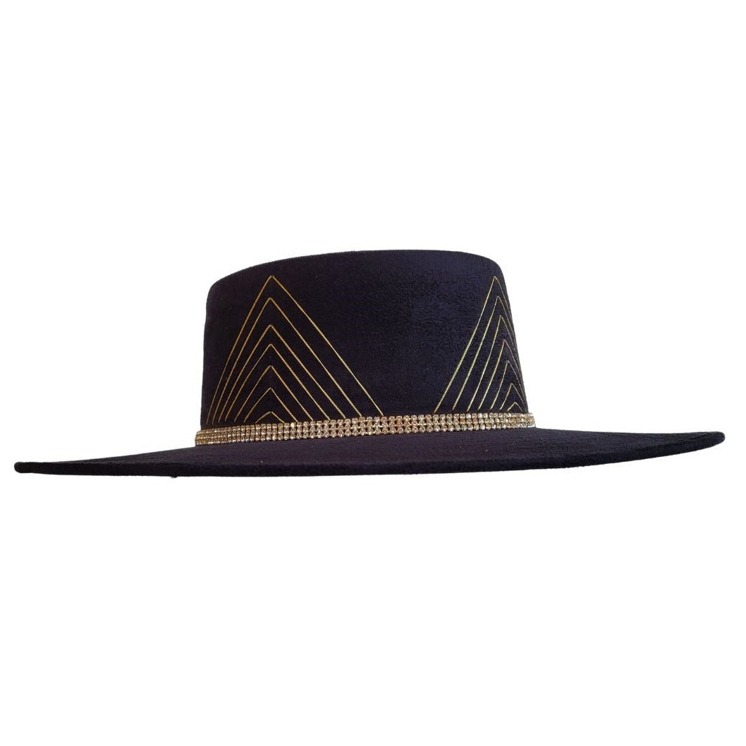Sanem Telescope Crown Hat - Black