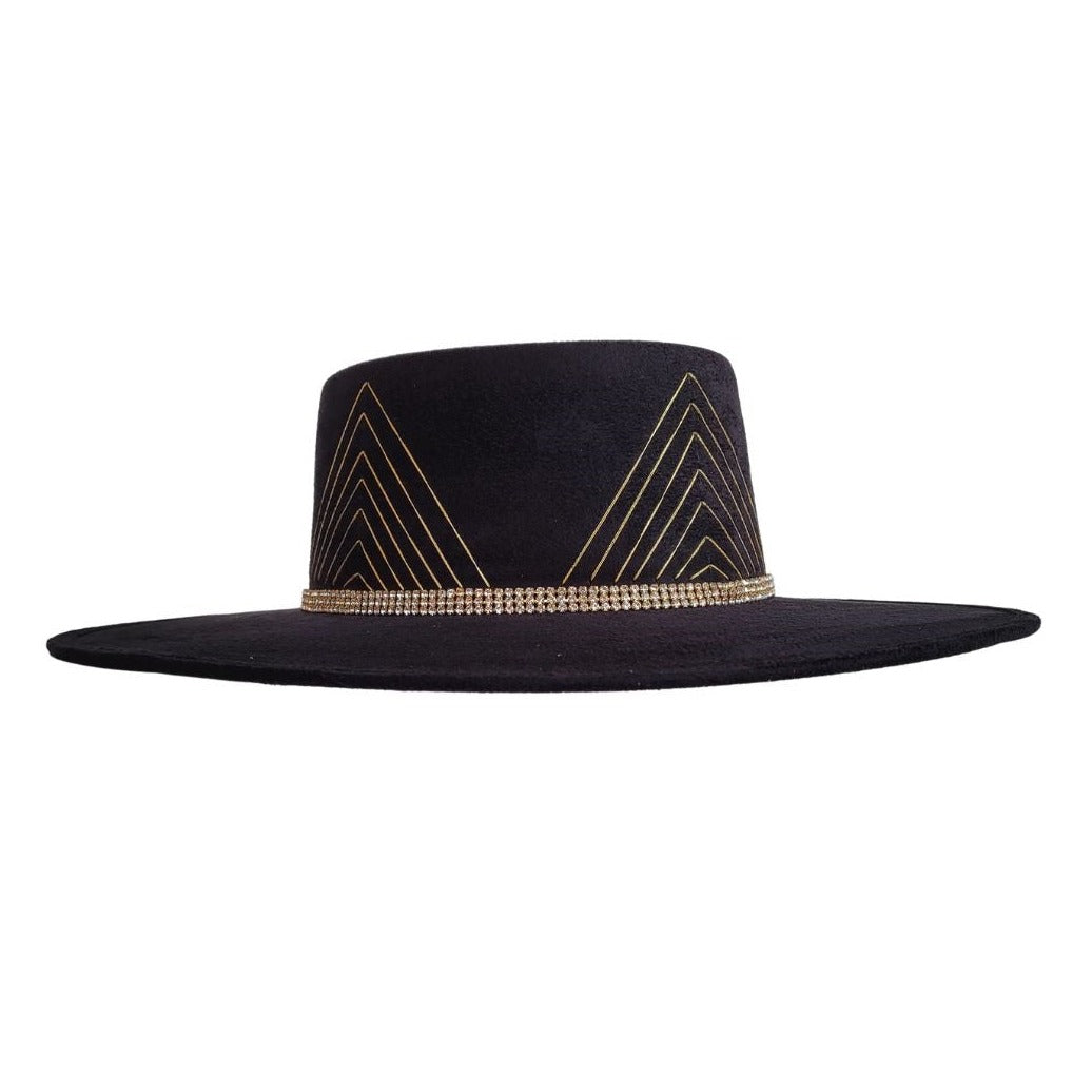 Sanem Telescope Crown Hat - Black