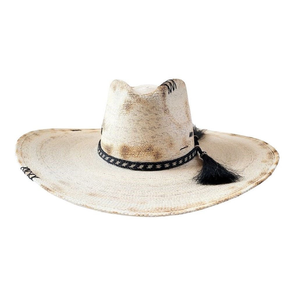 Shiloh Straw Western Crown Hat