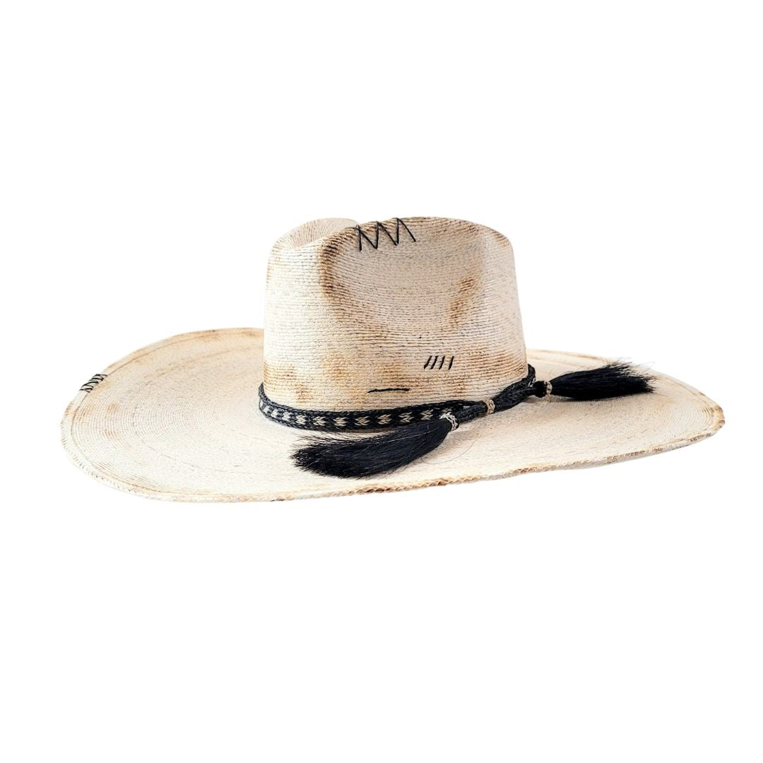 Shiloh Straw Western Crown Hat