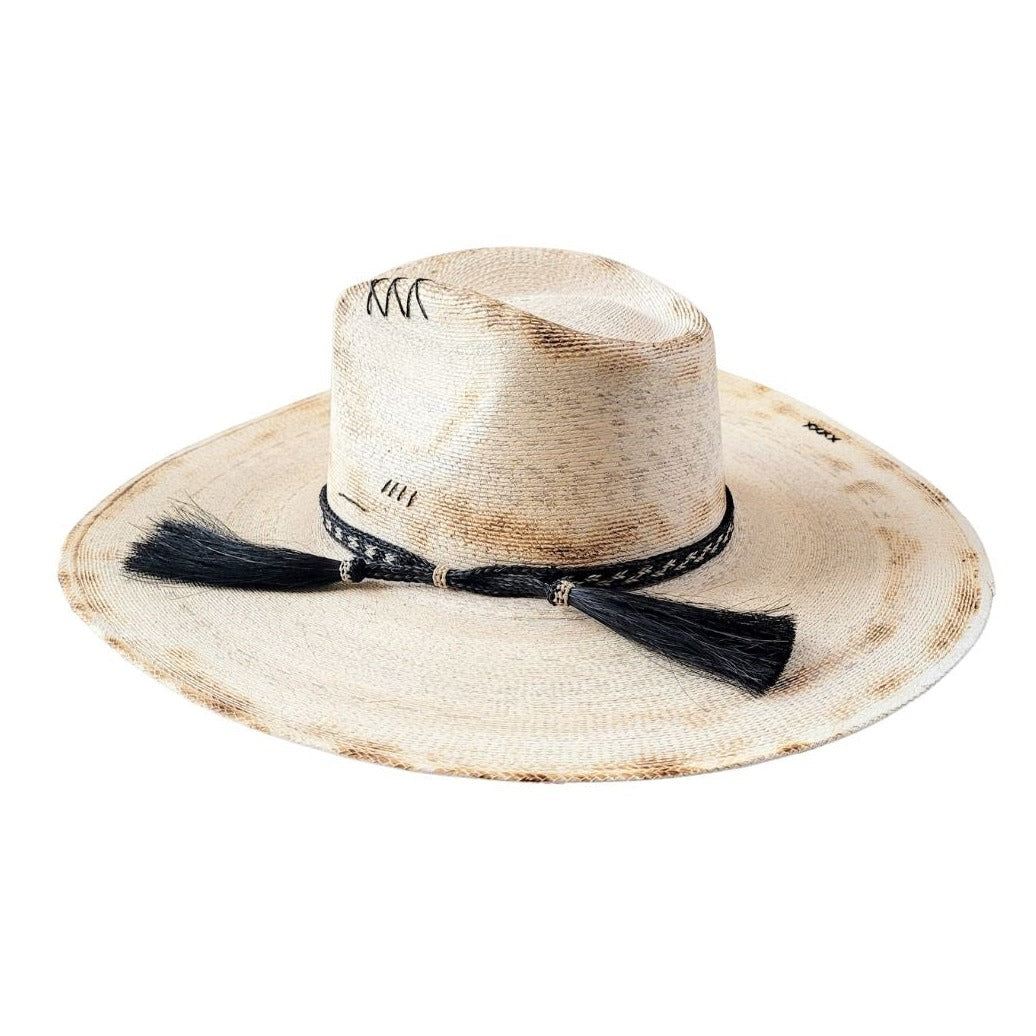 Shiloh Straw Western Crown Hat