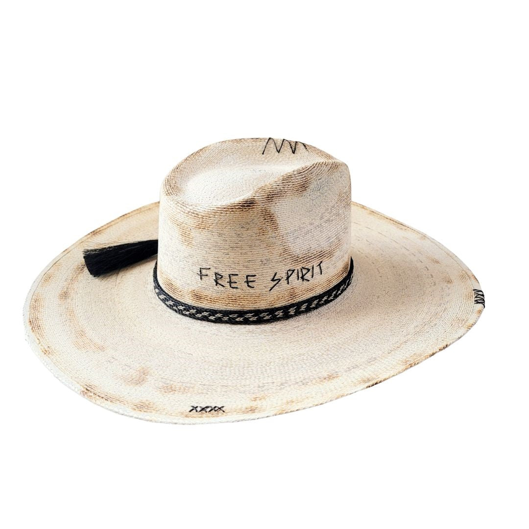 Shiloh Straw Western Crown Hat