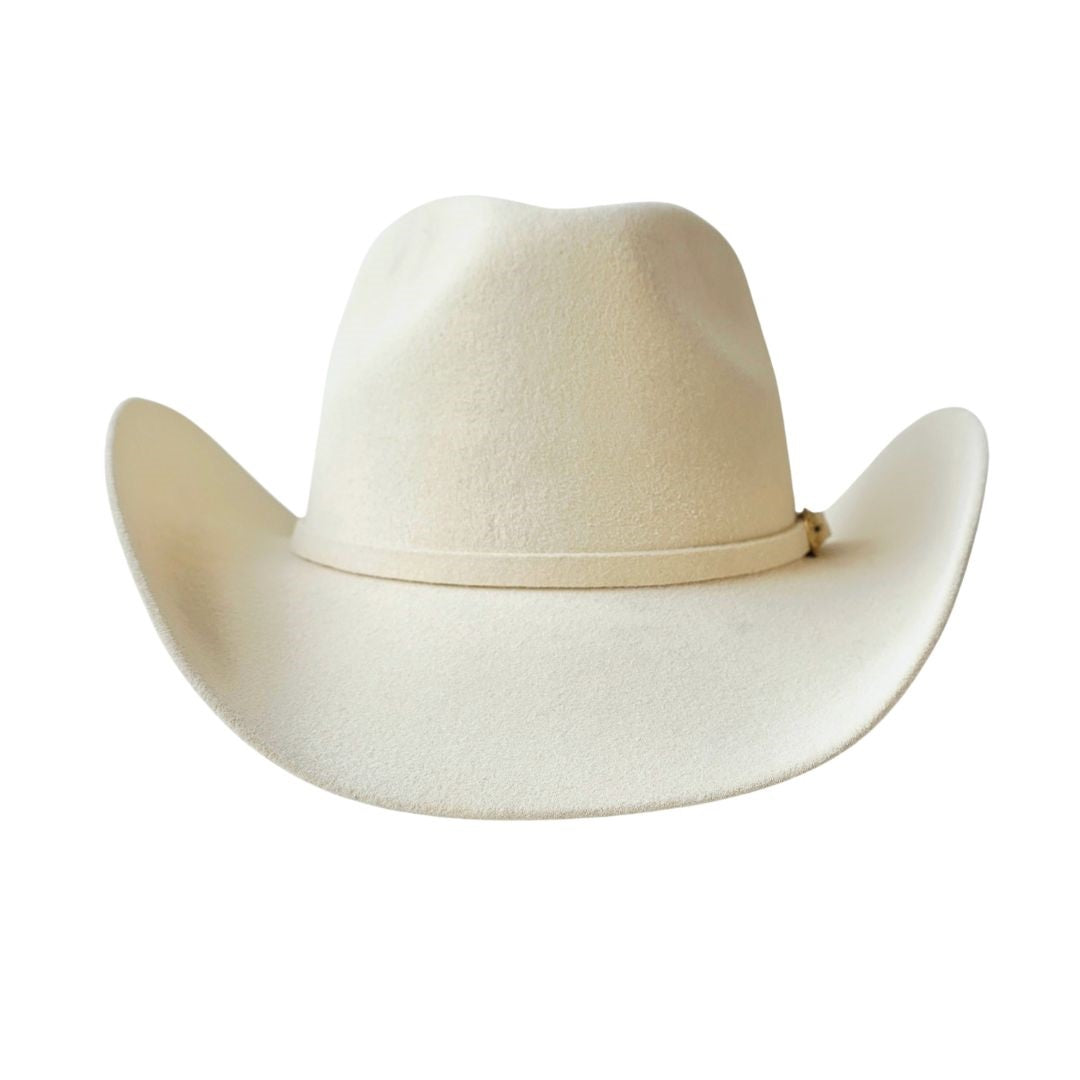 Scottie Western Trompo Crown Hat - Beige
