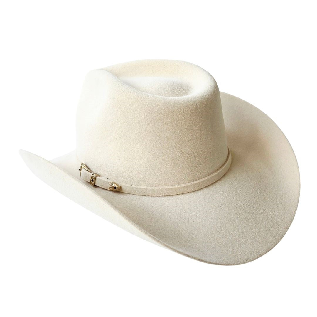 Scottie Western Trompo Crown Hat - Beige