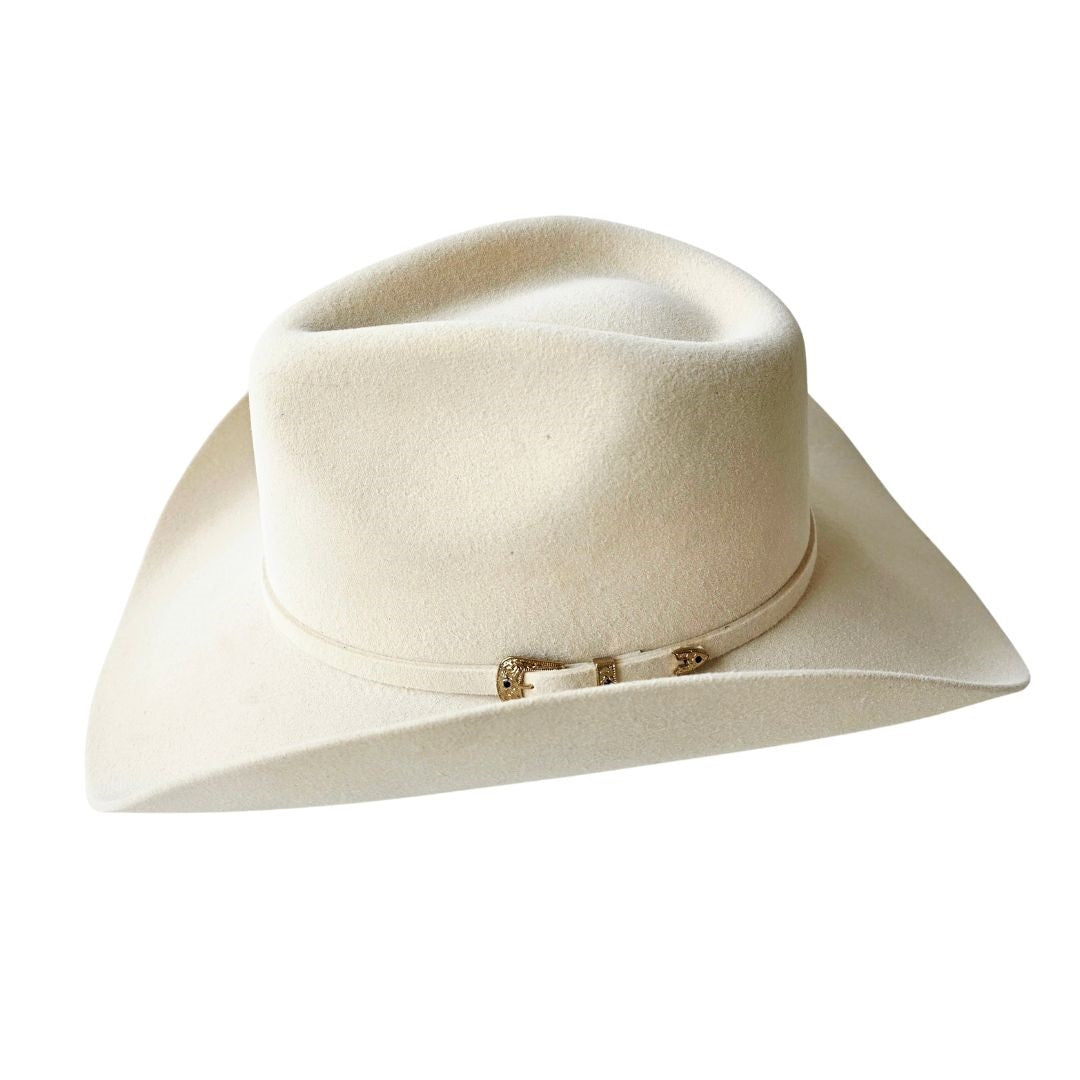 Scottie Western Trompo Crown Hat - Beige