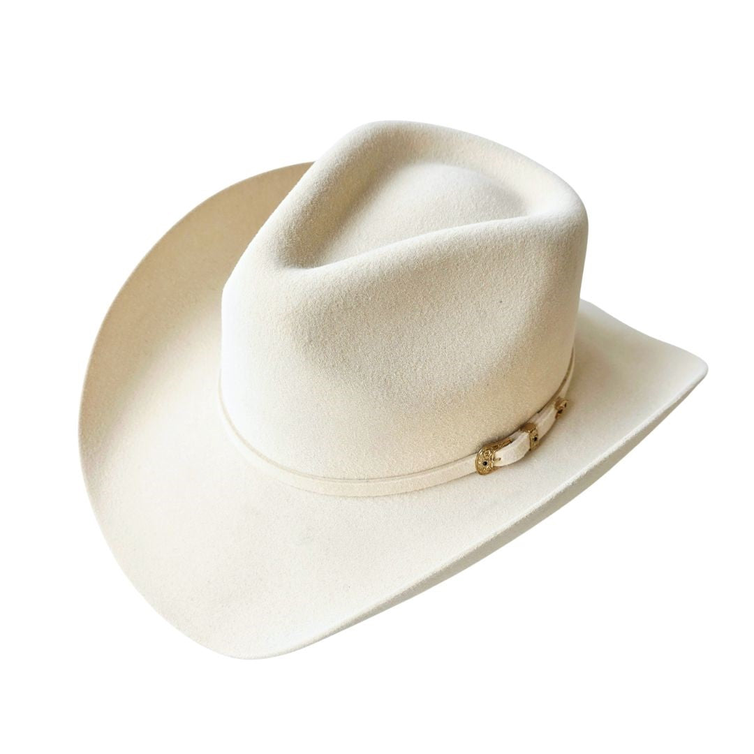 Scottie Western Trompo Crown Hat - Beige