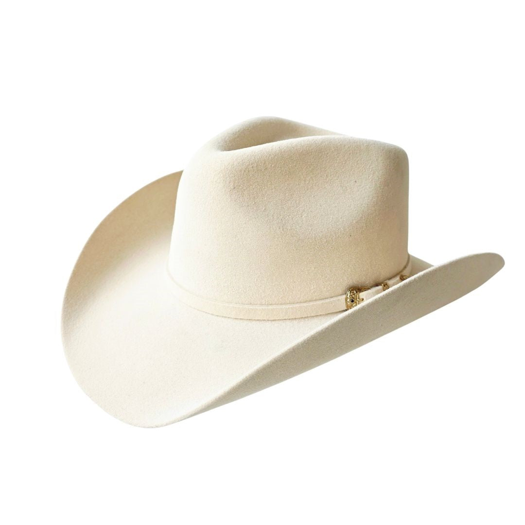 Scottie Western Trompo Crown Hat - Beige