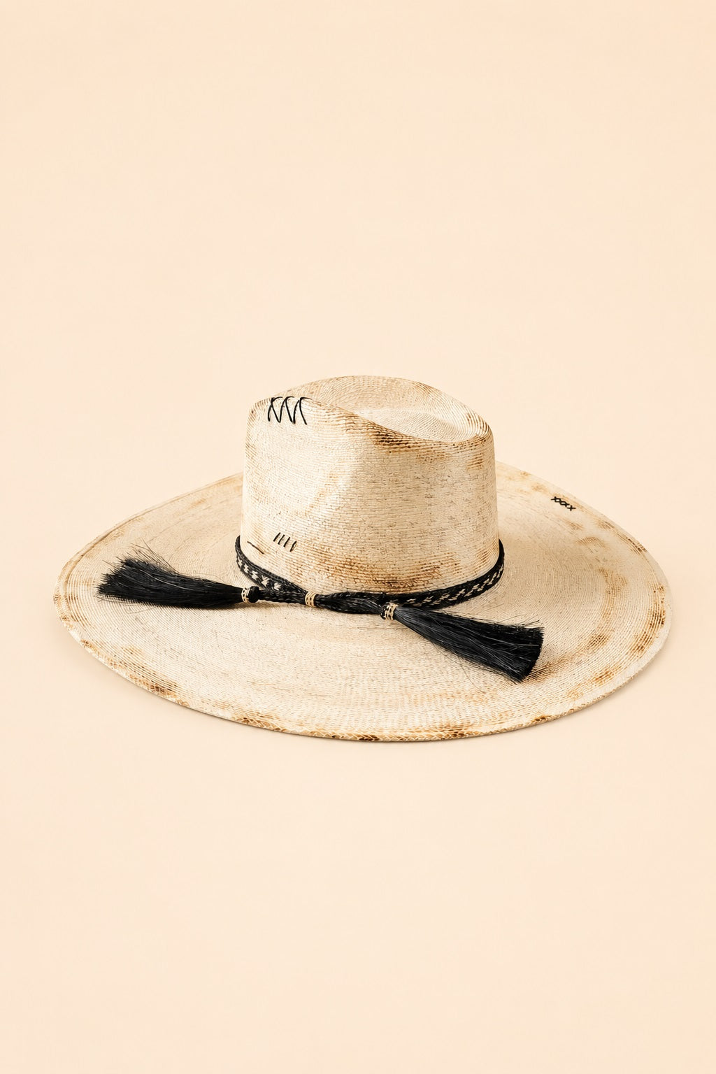 Shiloh Straw Western Crown Hat