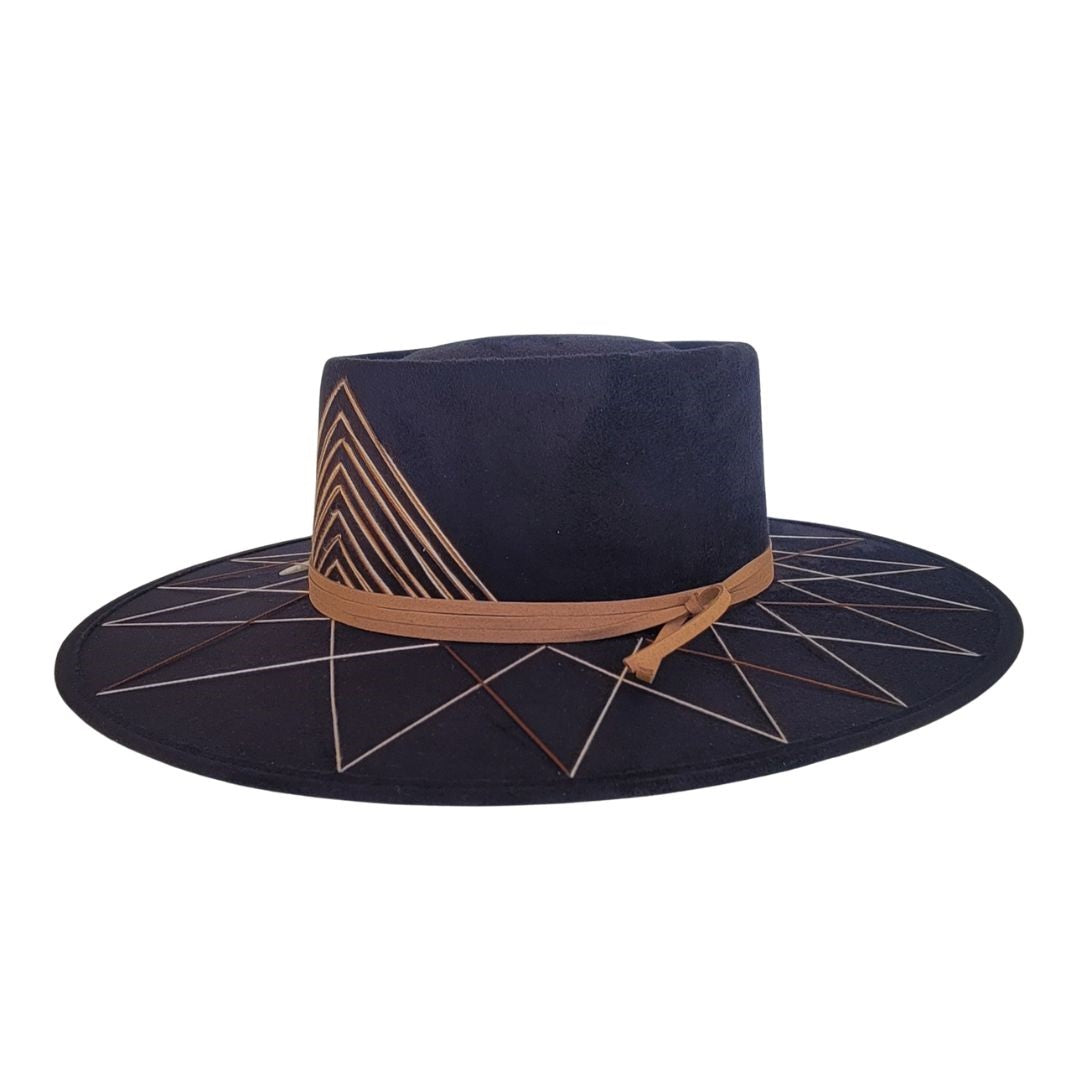 Marcelo Telescope Crown Hat - Black
