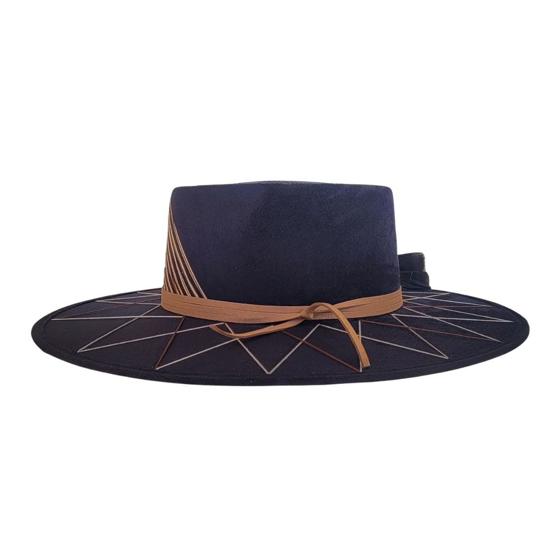 Marcelo Telescope Crown Hat - Black