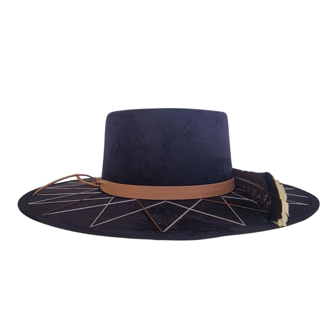 Marcelo Telescope Crown Hat - Black