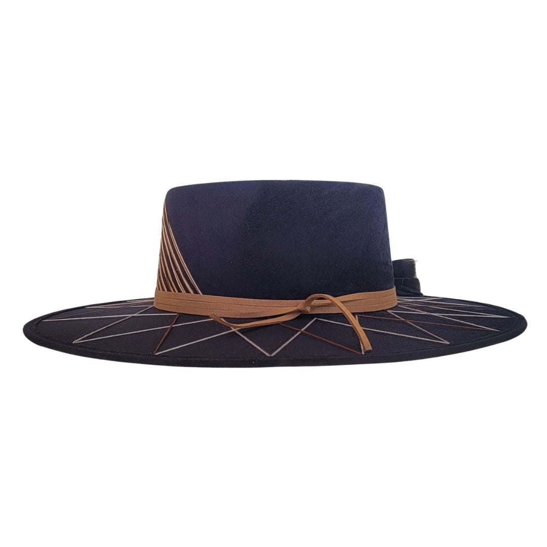 Marcelo Telescope Crown Hat - Black