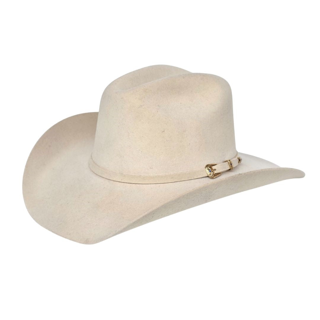 Stella Western Cowboy Crown Hat - Beige