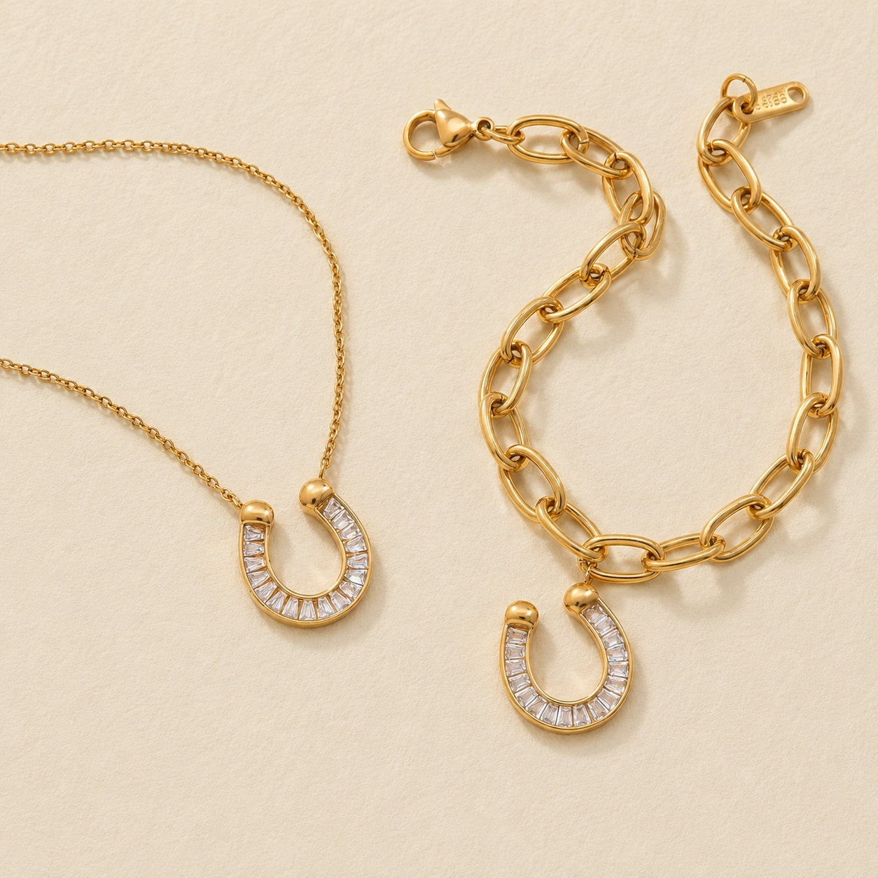 The Luminous Horseshoe Necklace