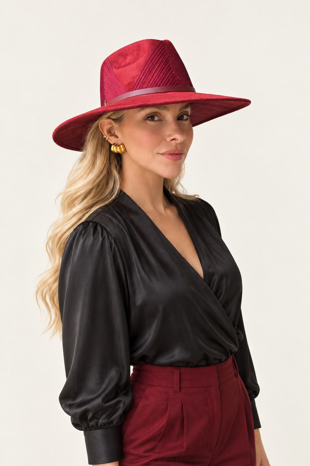 The Sloane Burgundy Hat