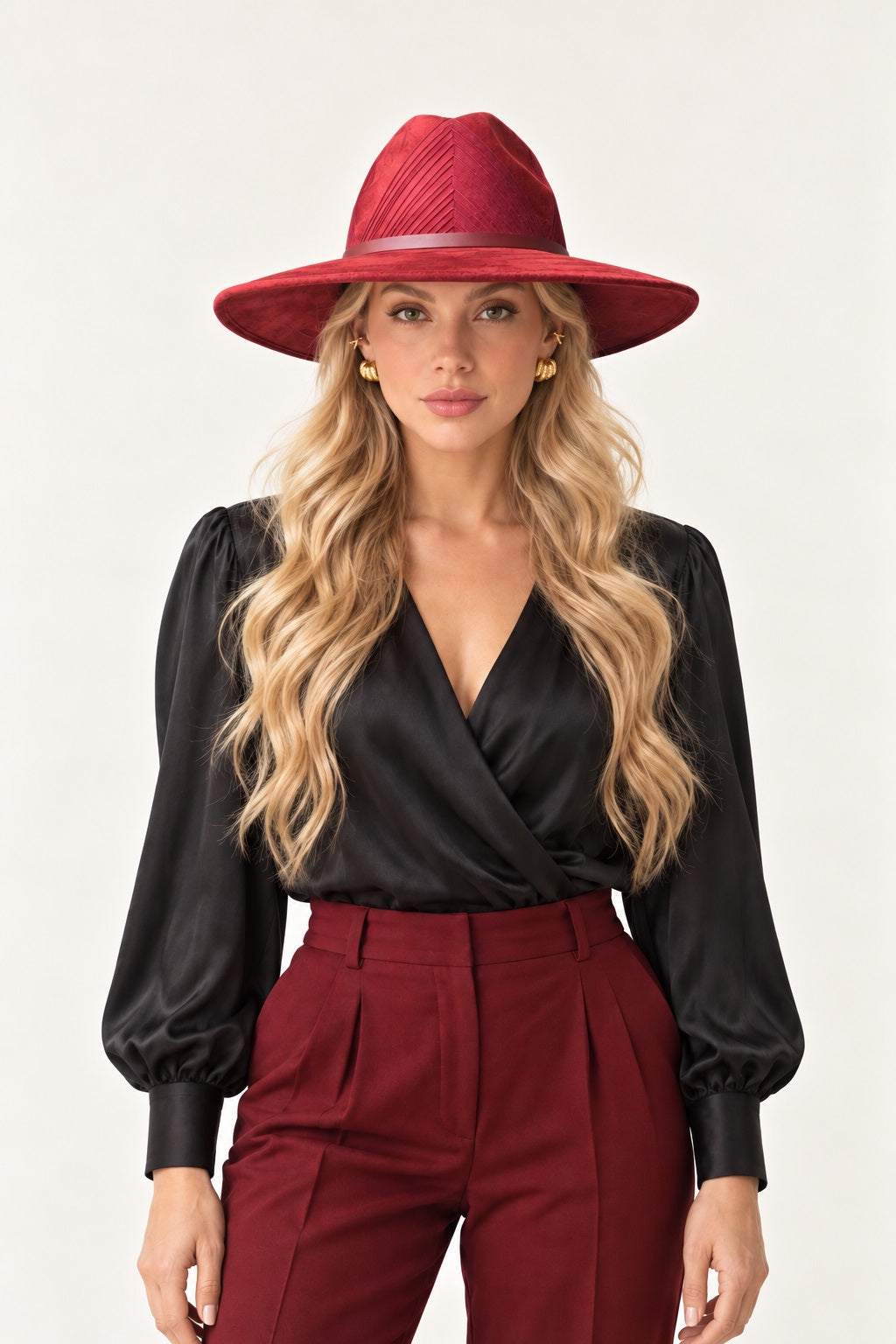 The Sloane Burgundy Hat