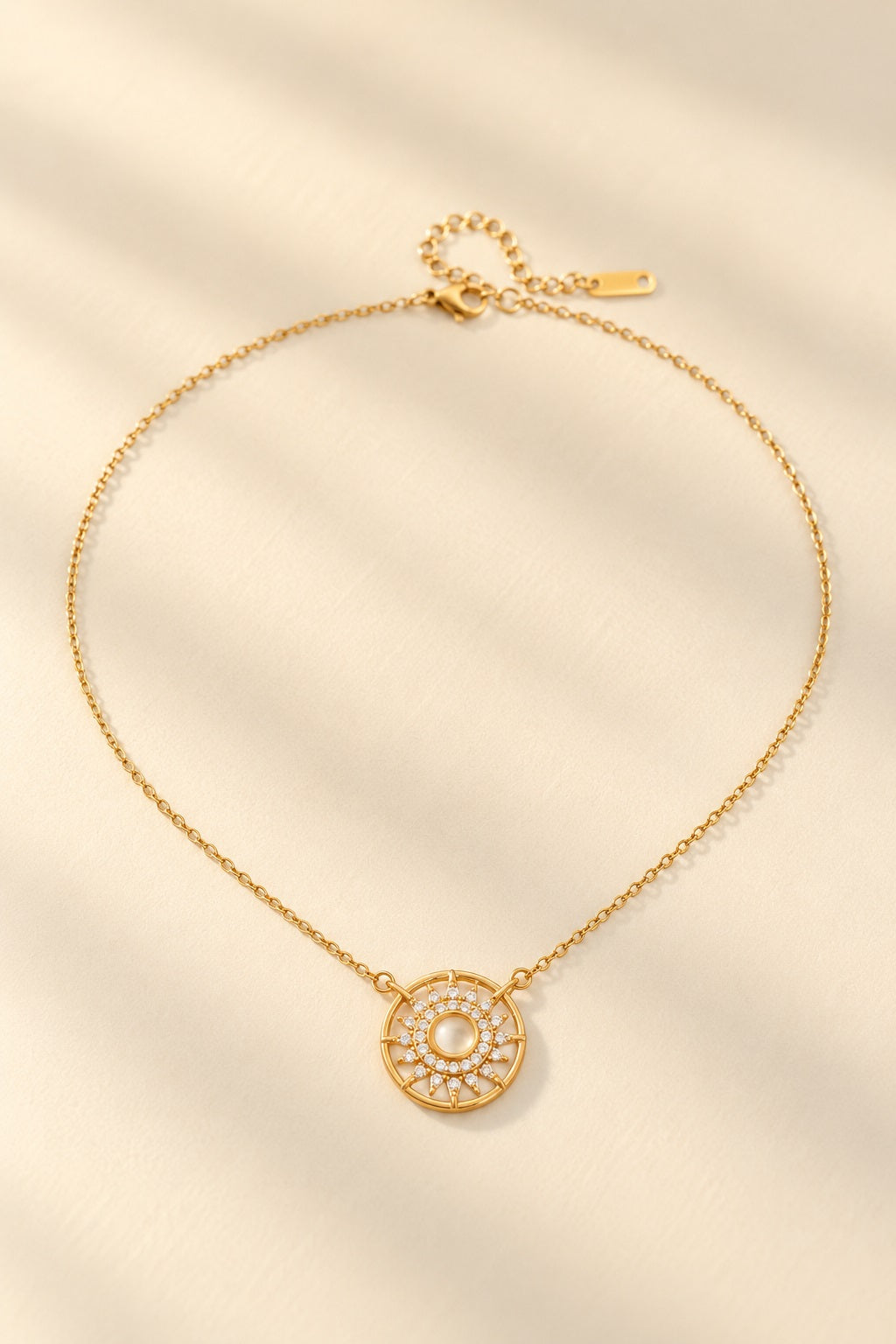 The Solar Halo Medallion Necklace