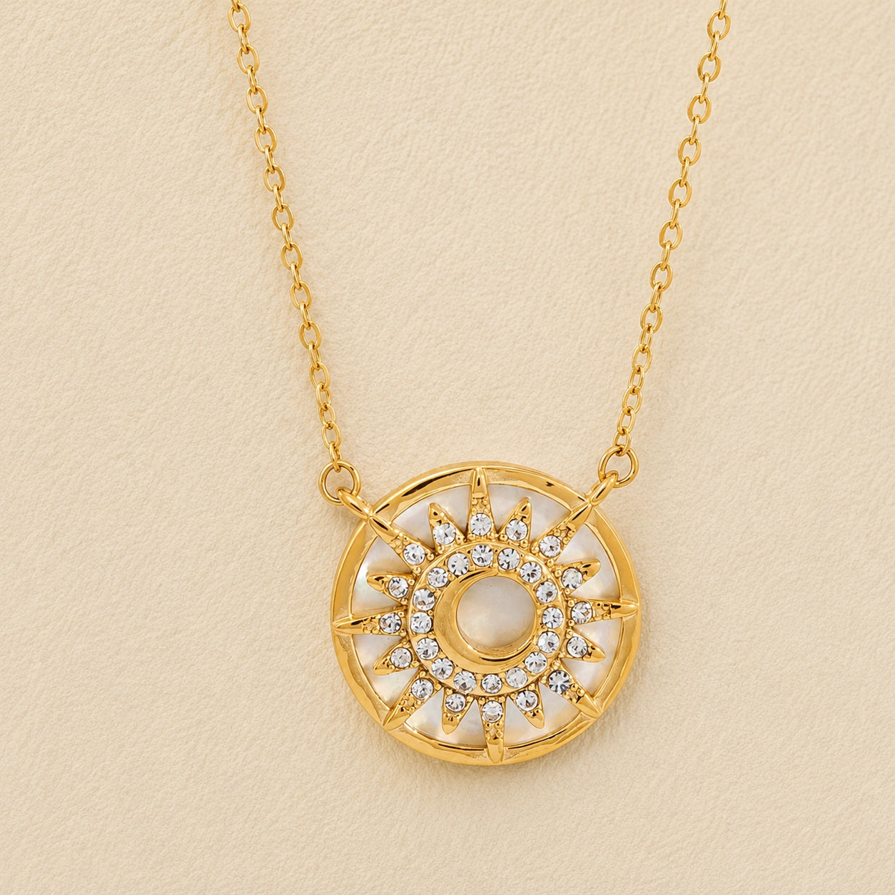 The Solar Halo Medallion Necklace