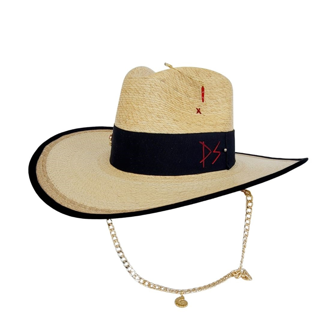 Titania Straw Western Crown Hat