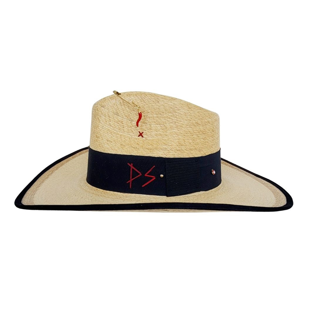 Titania Straw Western Crown Hat