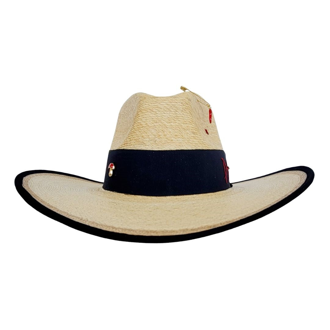 Titania Straw Western Crown Hat