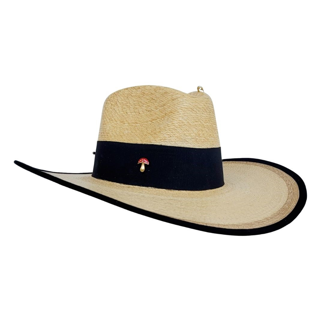 Titania Straw Western Crown Hat