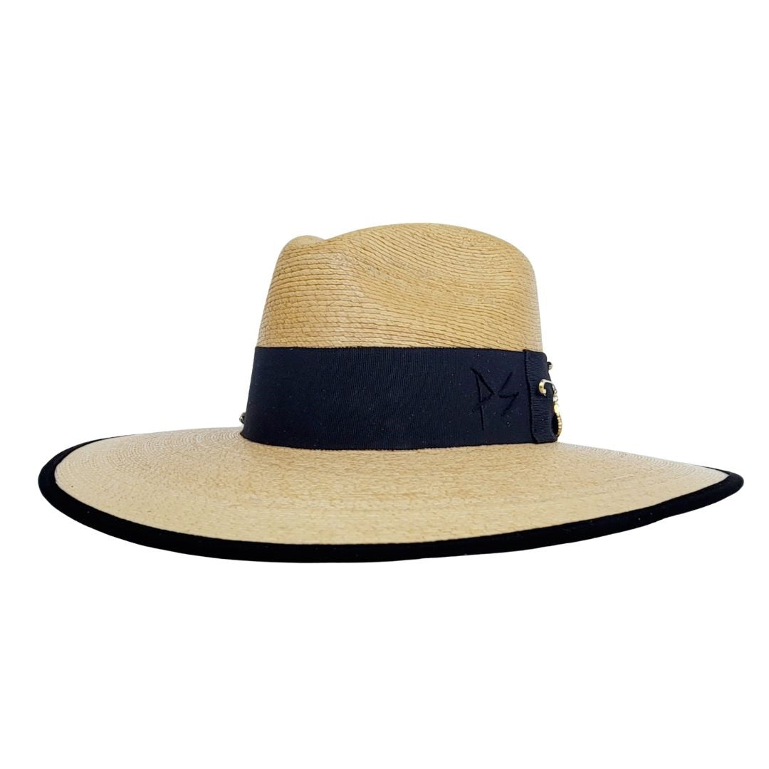 Valerian Straw Fedora Crown Hat