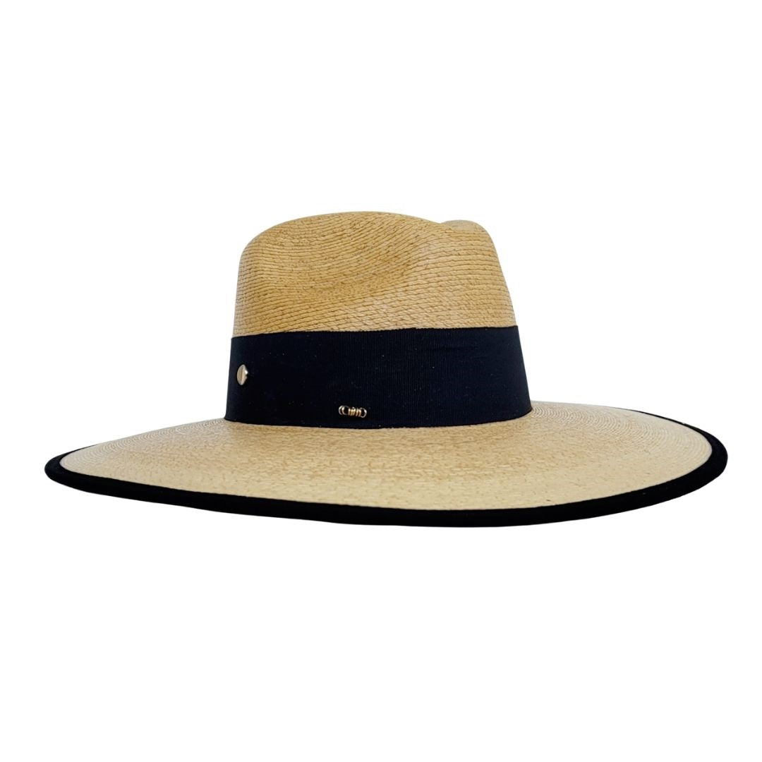 Valerian Straw Fedora Crown Hat