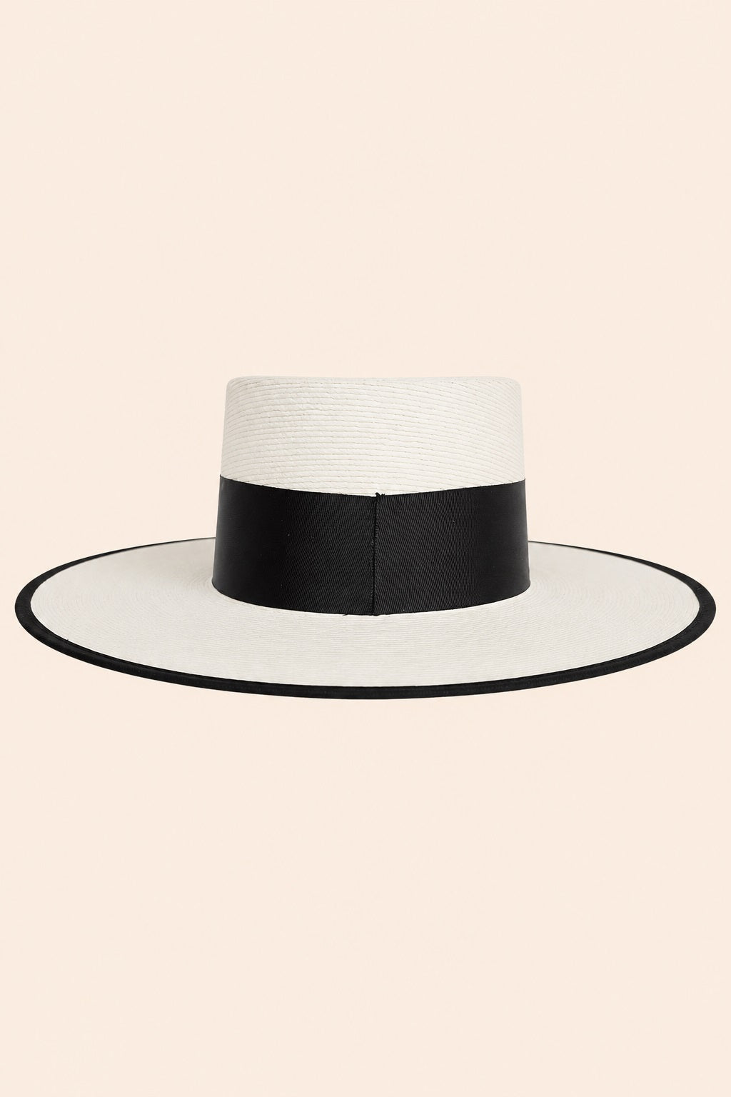 Vivian Straw Boater Crown Hat