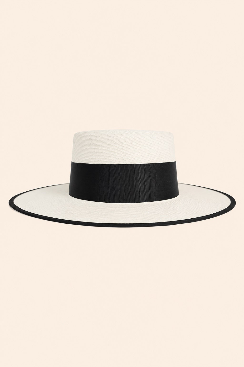 Vivian Straw Boater Crown Hat
