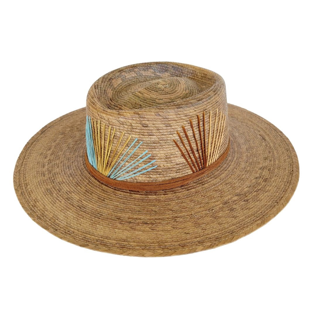 Wolke Straw Telescope Crown Hat