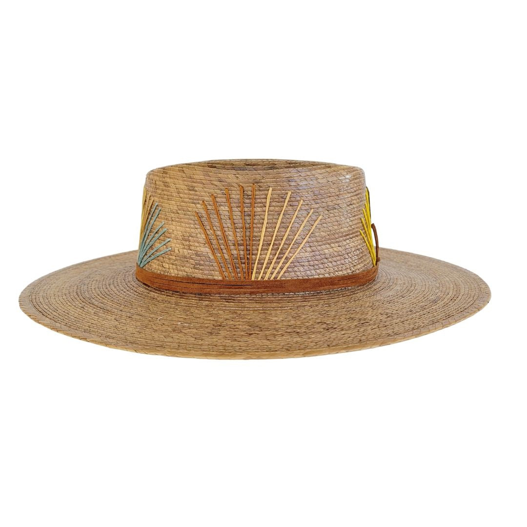 Wolke Straw Telescope Crown Hat