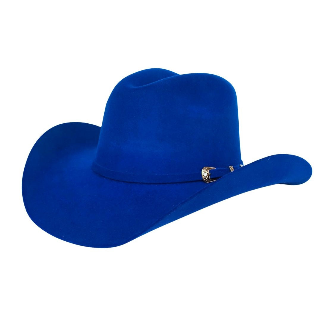 Zachary Western Cowboy Crown Hat - Royal Blue
