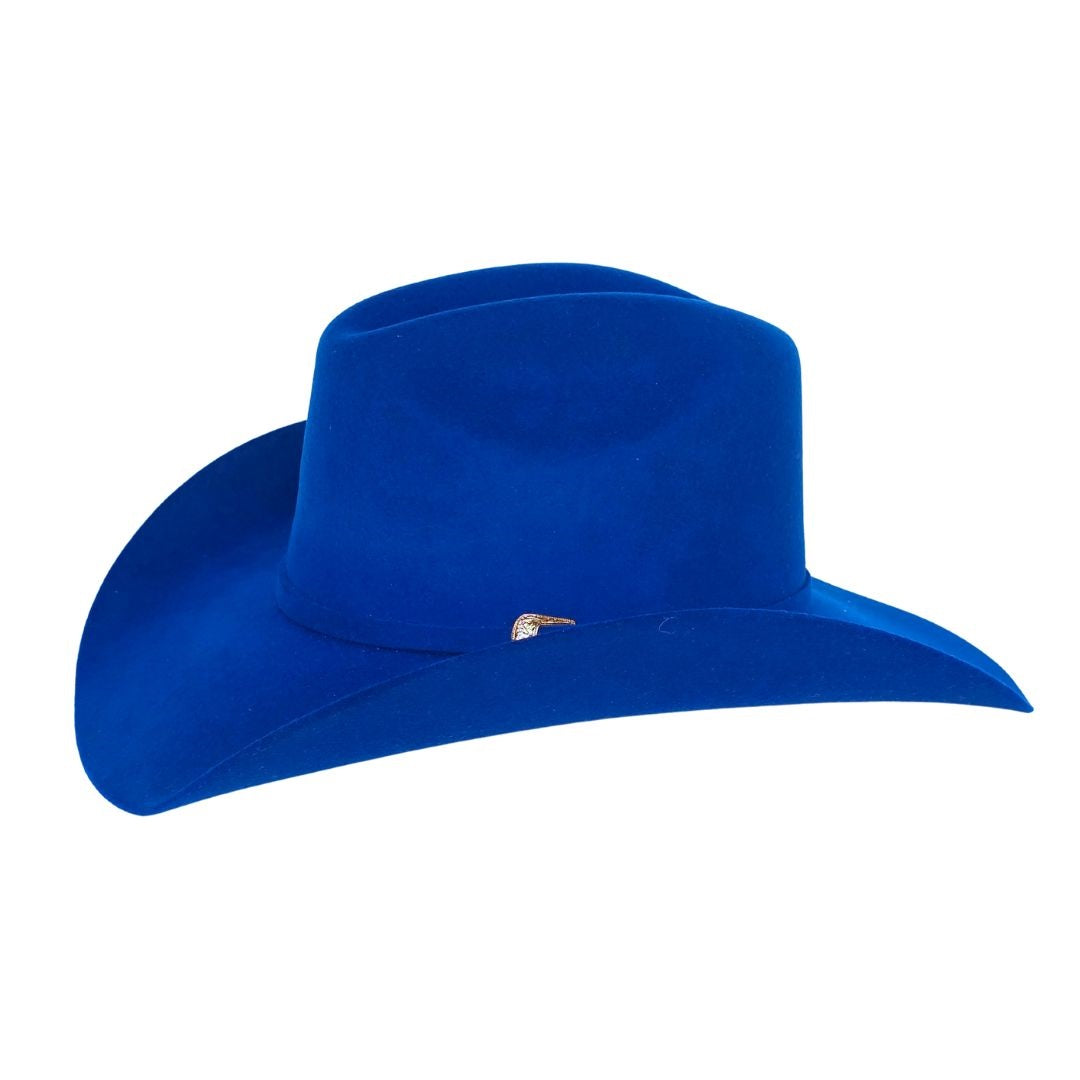 Zachary Western Cowboy Crown Hat - Royal Blue
