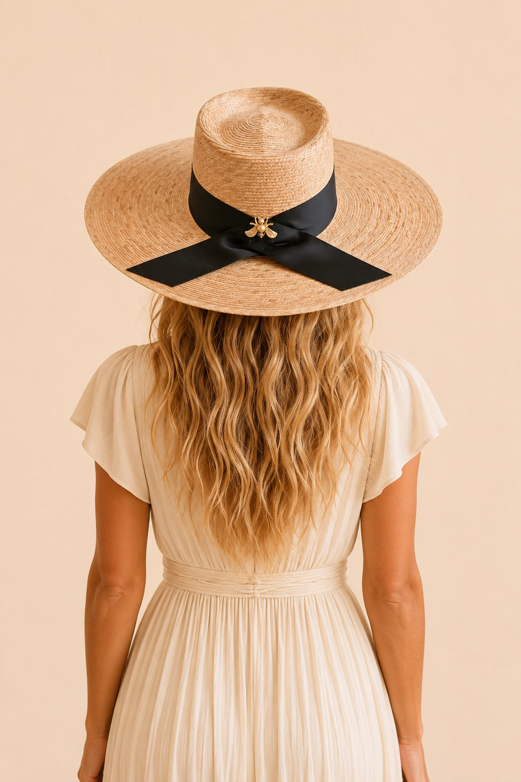 Amelia Straw Telescope Crown Hat
