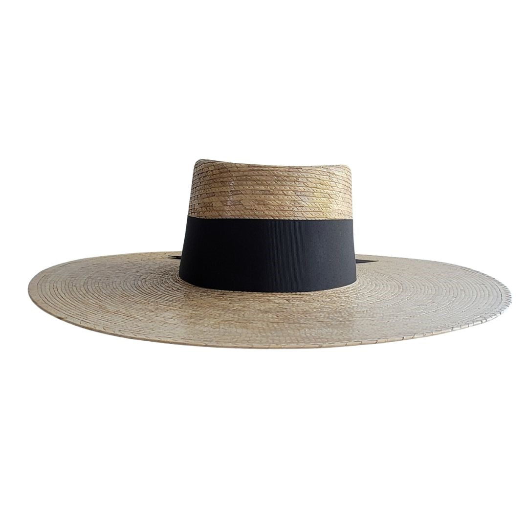 Amelia Straw Telescope Crown Hat