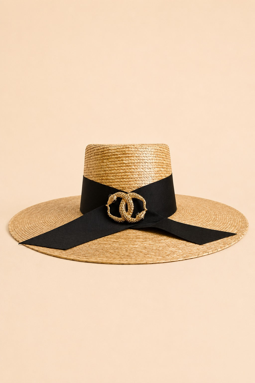 Amelia Straw Telescope Crown Hat