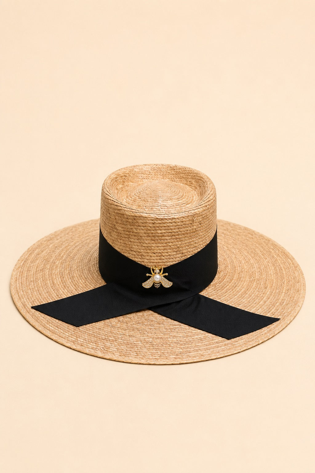 Amelia Straw Telescope Crown Hat
