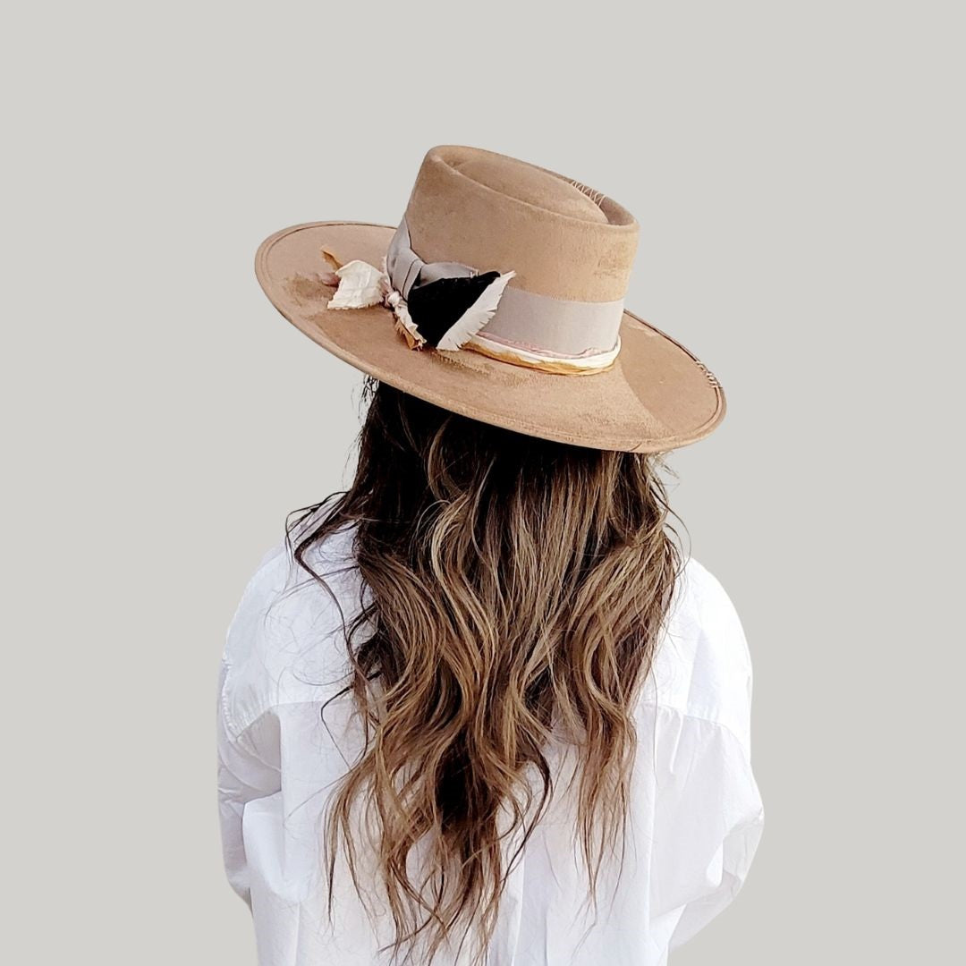 Andred Telescope Crown Hat - Camel