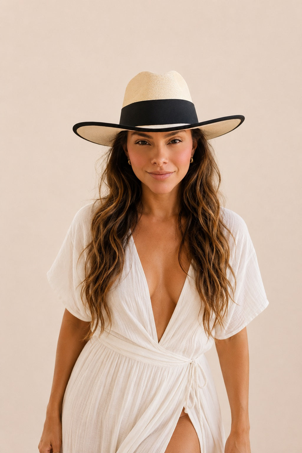Camélia Straw Western Crown Hat
