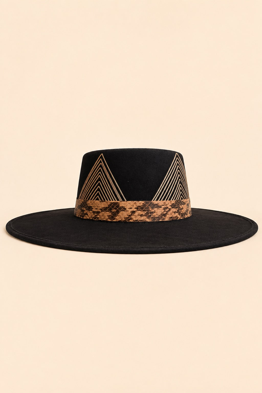 Corinne Boater Crown Hat