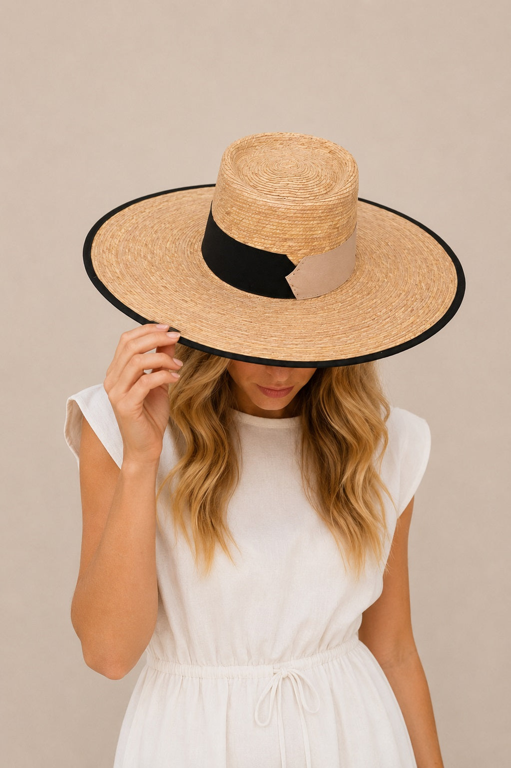 Dottie Straw Telescope Crown Hat