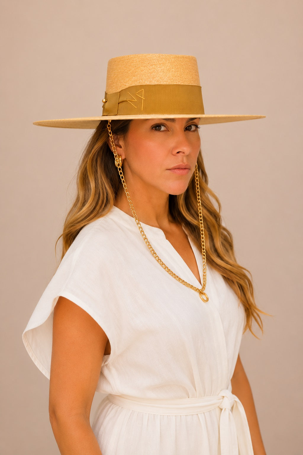 Estrid Straw Telescope Crown Hat