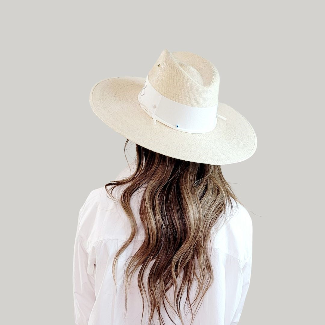 Ettare Straw Fedora Crown Hat