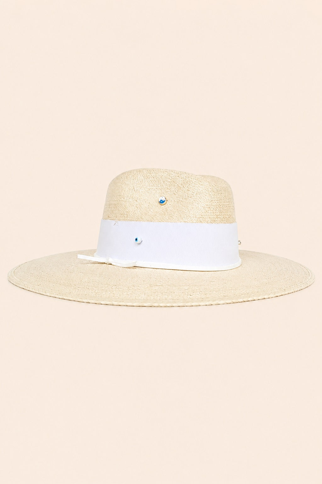 Ettare Straw Fedora Crown Hat